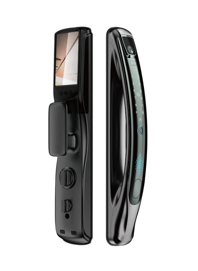 TUYA - Smart Door Lock with Camera & Night Vision - Works by Fingerprint, Password, Phone App, Magnetic Card or Security Key - Image 1