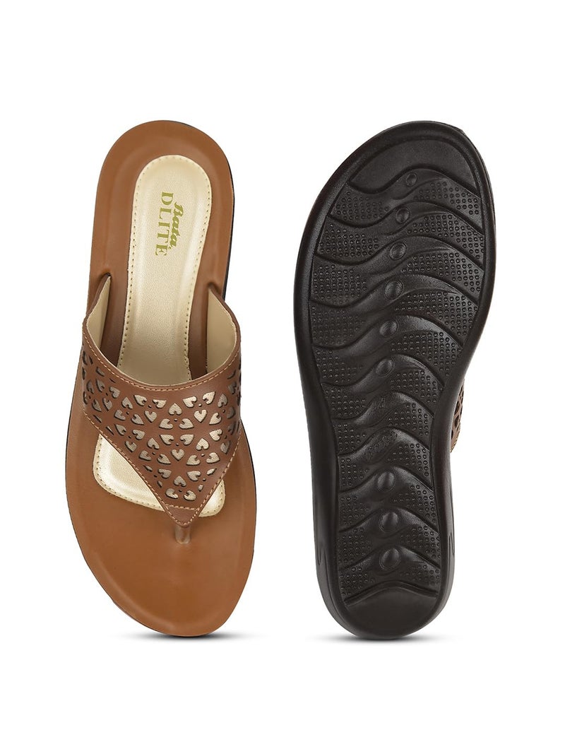 Bata Lazer Thong Rance Women's Brown Thongs - 7 UK (5714532) - Image 4