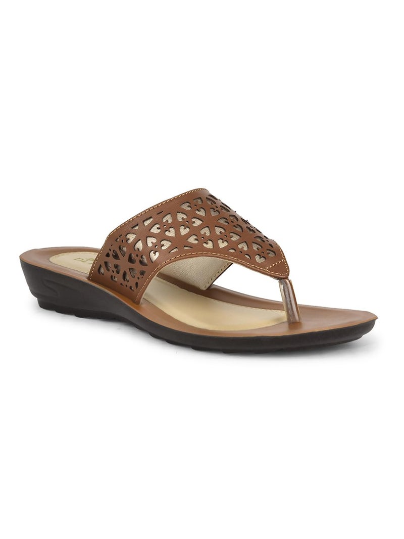 Bata Lazer Thong Rance Women's Brown Thongs - 7 UK (5714532) - Image 1