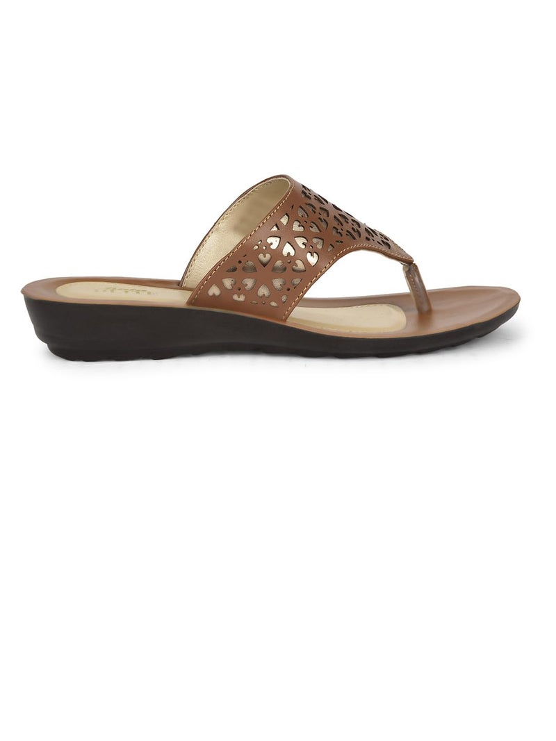 Bata Lazer Thong Rance Women's Brown Thongs - 7 UK (5714532) - Image 2