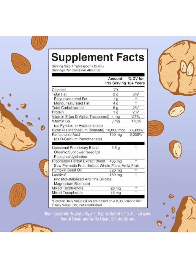MaryRuth's MaryRuth Organics Women’s Hair Growth MAX Liposomal – 15.22 fl oz | With Lustriva® & 10,000 mcg Biotin + Pumpkin Seed Oil | Supports Thicker, Fuller Hair, Healthy Skin & Anti-Aging Care | For Women Ages 18+ - Image 5