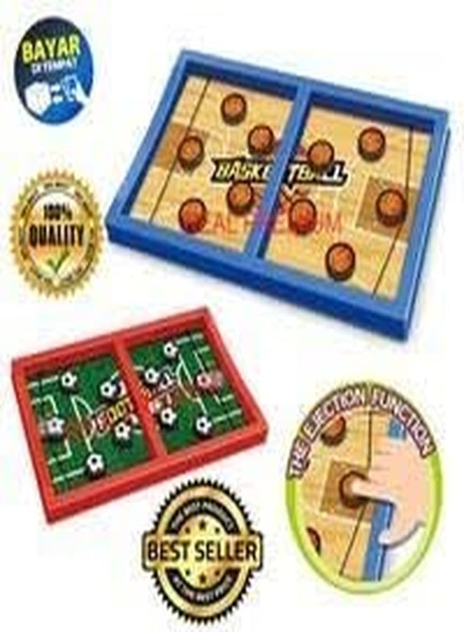 Dorytoys Dorytoy Mini Tabletop Football Game for Kids & Adults Compact Soccer Board, Portable Indoor Fun Toy with Smooth Sliding Pucks Family Party, Travel-Friendly Size (34.5 x 21 cm) - Image 4