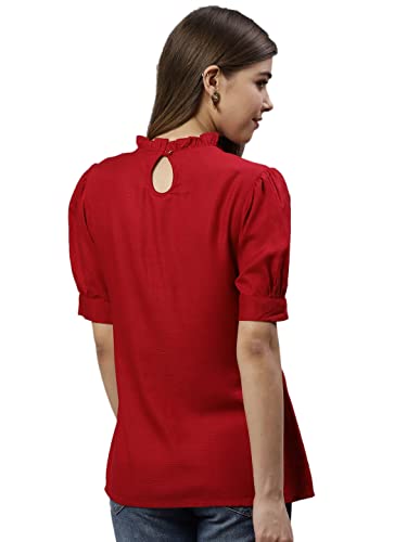 Yash Gallery Women's Indian Tunic Tops for Women and Girl Maroon - Image 4