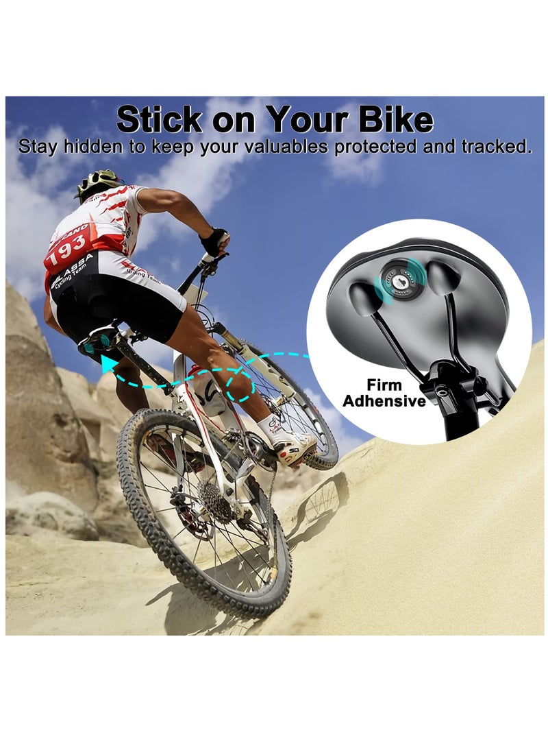 Excefore عبوة من 2 غطاء حامل AirTag مقاوم للماء IPX8، ملصق Airtag لاصق على حامل لاصق، حماية كاملة للجسم، ملصق تعقب واقٍ مضاد للخدش للسيارات والأمتعة والدراجات - Image 4