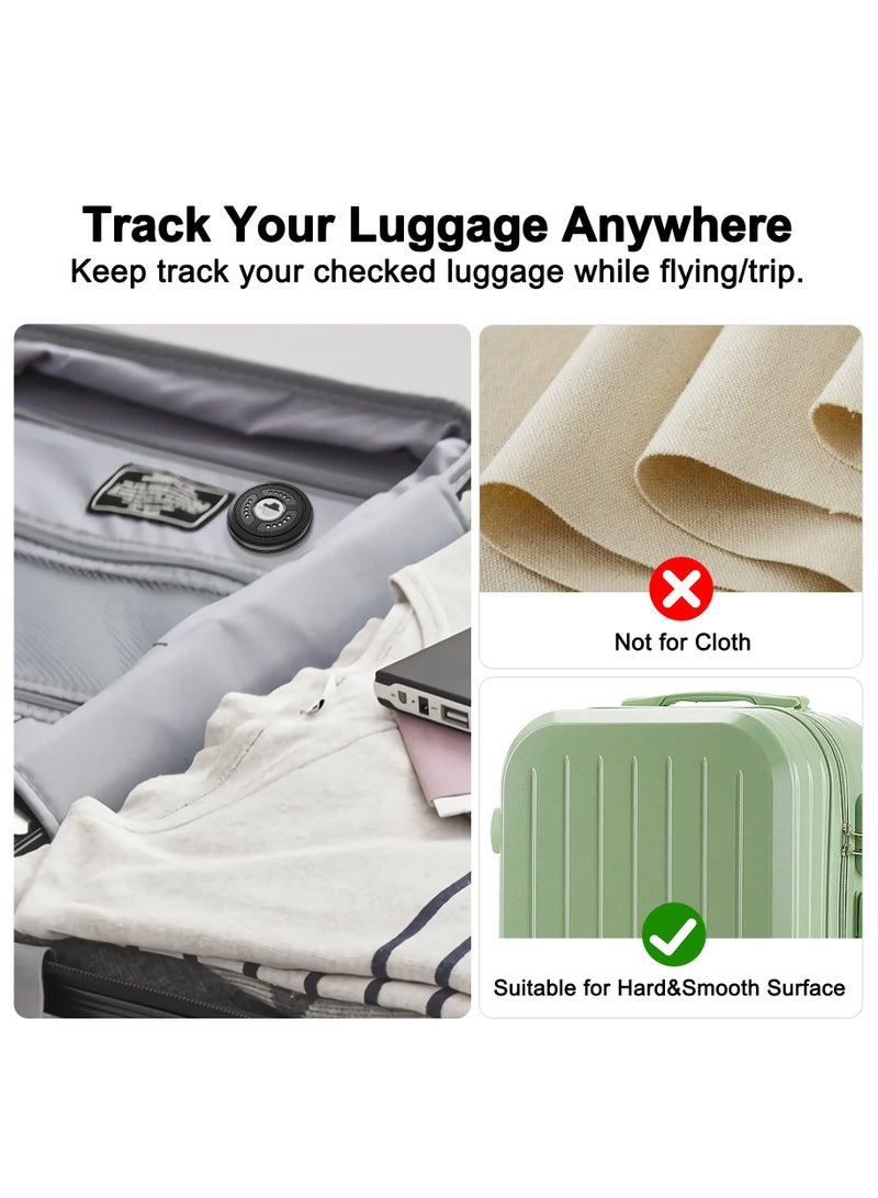 Excefore عبوة من 2 غطاء حامل AirTag مقاوم للماء IPX8، ملصق Airtag لاصق على حامل لاصق، حماية كاملة للجسم، ملصق تعقب واقٍ مضاد للخدش للسيارات والأمتعة والدراجات - Image 5