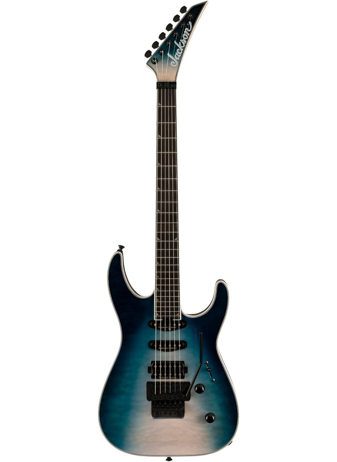 Jackson - Jackson Pro Plus Soloist SLA3Q Electric Guitar  RightHanded 6 Strings Polar Burst Premium Craftsmanship and Playability Bundle with Protective Hardshell Case 2 Items - Image 1