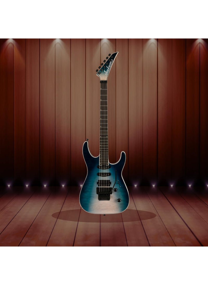 Jackson - Jackson Pro Plus Soloist SLA3Q Electric Guitar  RightHanded 6 Strings Polar Burst Premium Craftsmanship and Playability Bundle with Protective Hardshell Case 2 Items - Image 1
