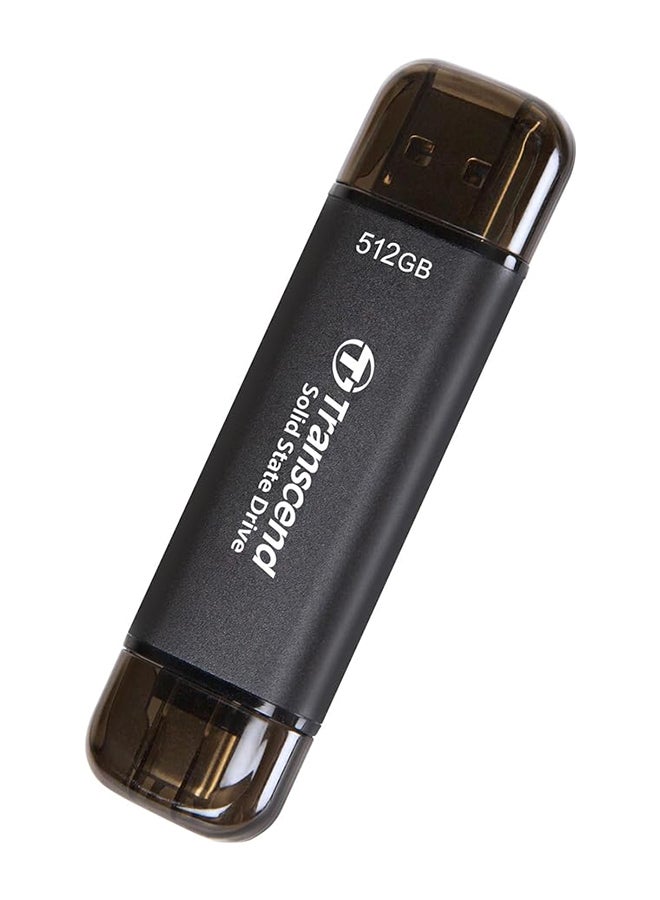 ترانسيند 512GB, External SSD, ESD310C, USB 10Gbps, Type C/A, Black 512 GB - Image 3