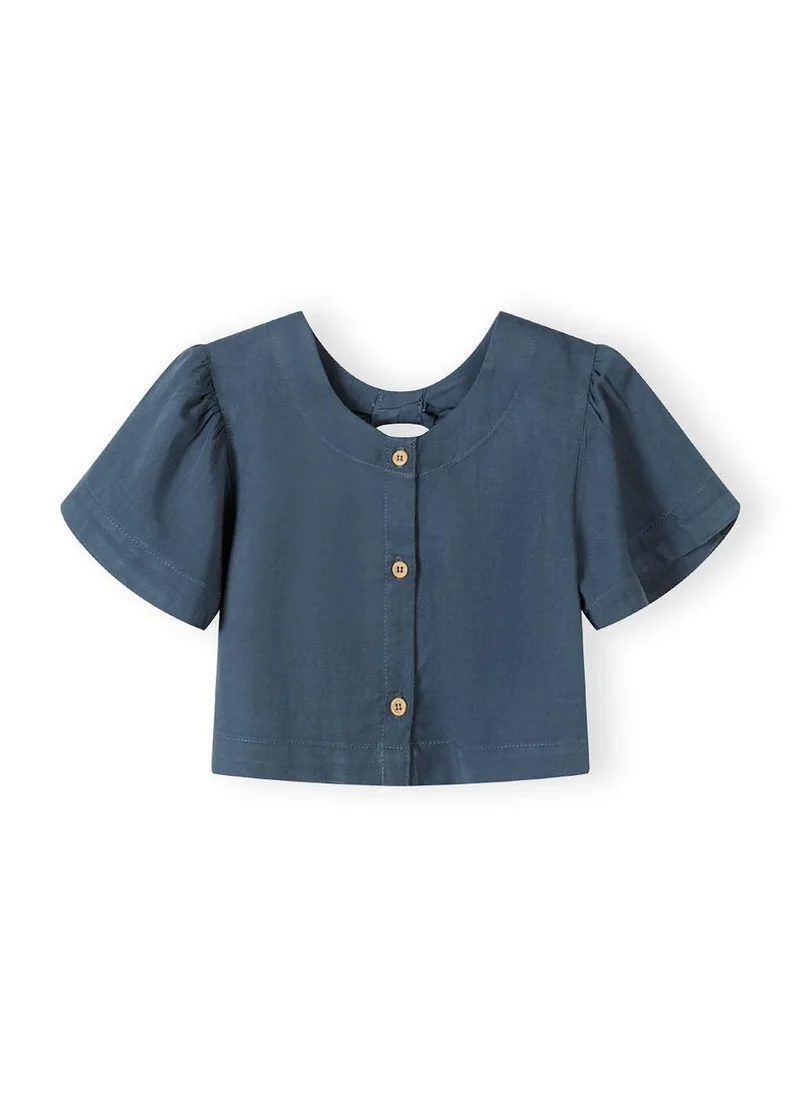 MINOTI Kids Girls Lyocell Blouse and Wide-Leg Trousers Set