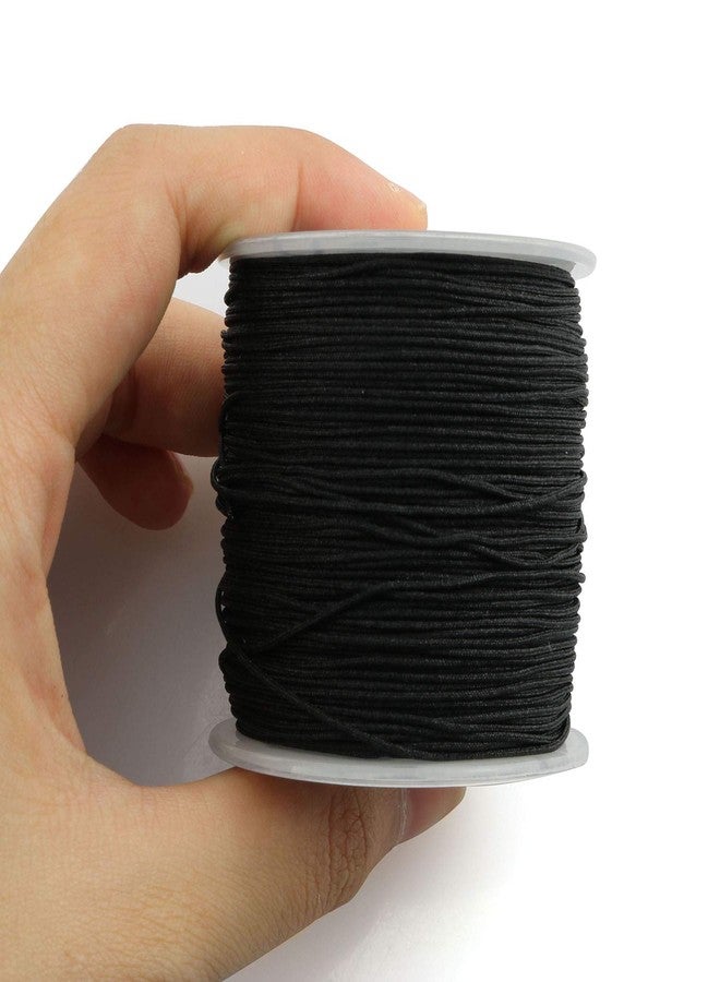 تيج خيط خرز نايلون من تيغ، لفة واحدة، 0.8 مم، 100 متر، خيط حريري للعقد الصينية، خيط خرز أسود - Image 2