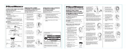 GEARWRENCH 1/2" Drive 84 Tooth Non-Quick Release Ratchet Repair Kit - 81339F - Image 2