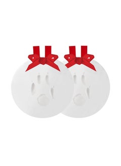 pearhead Pawprints 2-Pack Christmas Ornament, Diy No Mess Pet Paw Print Holiday Keepsake Kit, Dog Or Cat Stocking Stuffer Gift, Christmas Gift For Pet Parents, Paw Print Ornament For The Holidays  - Image 1