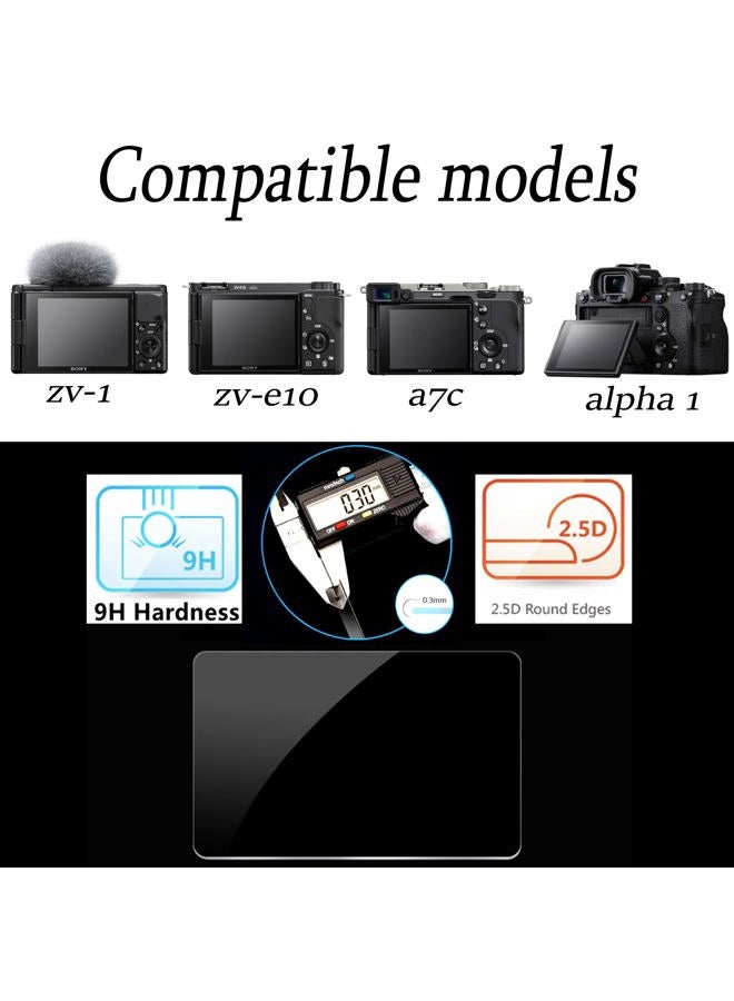 PCTC Tempered Glass Screen Protector Compatible for Sony Alpha a7II A7III A7IV a7SII a7SIII a7RII a7RIII a7RIV RX100VII RX100VI RX100V RX100IV RX100III RX100II A9II,RX10III RX10IV,RX1R RX1RII(3 packs) - Image 4
