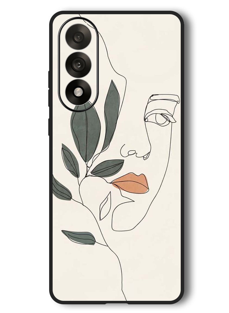 Theodor Case Compatible with OnePlus Nord 5 6.83 Inch Protection Shockproof Bumper Cover Girl Art - Image 1