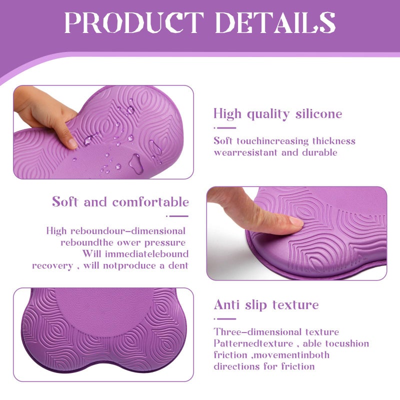 MBKHFLL 2 packs Yoga Knee Pad Cushion Extra Thick for Knees Elbows Wrist Hands Head Foam Pilates Kneeling pad Yoga Knee Cushion Thick Exercise Pads for Knees Elbows Wrist Hands Head Foam Pilates - Image 3
