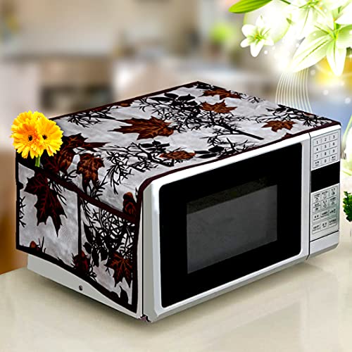 KANUSHI Industries® Fridge/Refrigerator Top Cover + 1 Pc Top Load Fully Automatic Washing Machine Cover + 1 Pc Microwave/Oven Top Cover(FRI+Micro+WASMAC-Fully-Brown-SHUB) - Image 4