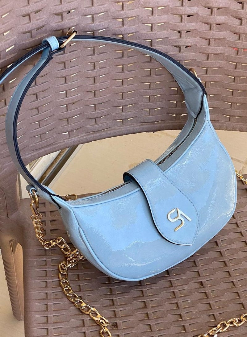 Stylish Shoulder Bag With metal belt