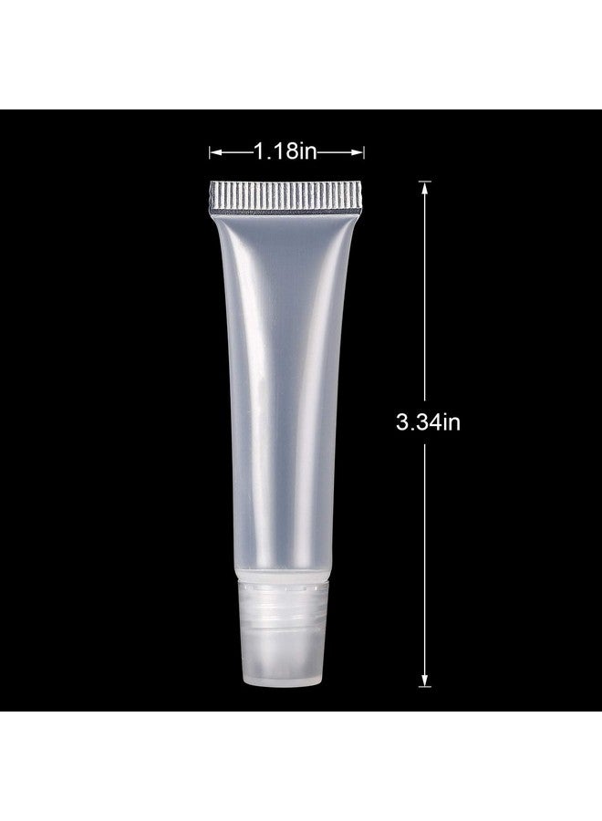 Shree Maha 10ml Empty Lip Gloss Tubes - Refillable Clear Cosmetic Containers for Lip Balm and Gloss - Soft, Durable, and Convenient - Pack of 100 - Image 4