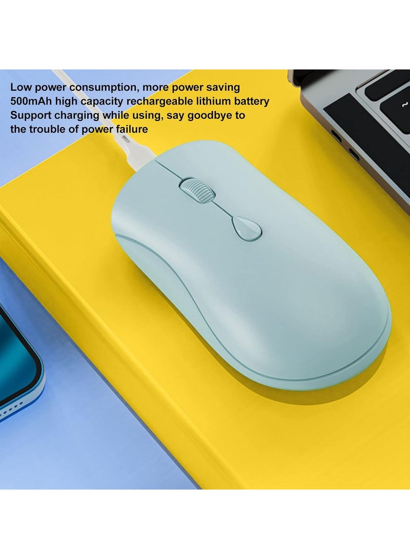 Ultra Quiet Coreless Mouse, 2.4 G and BT 5.2 Dual Mode Coreless Mouse, 1600DPI Ergonomic Mouse with Rechargeable Battery - Image 2