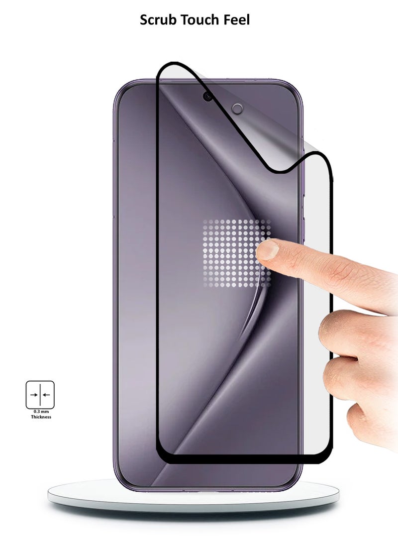 Wtech Huawei Pura 70 Pro / Pura 70 Pro+ / Pura 70 Pro Plus 5G 2024 Nano Ceramic Full Glue Full Cover Matte Flexible Screen Protector (MSCNMN) - Clear/Black - Image 3