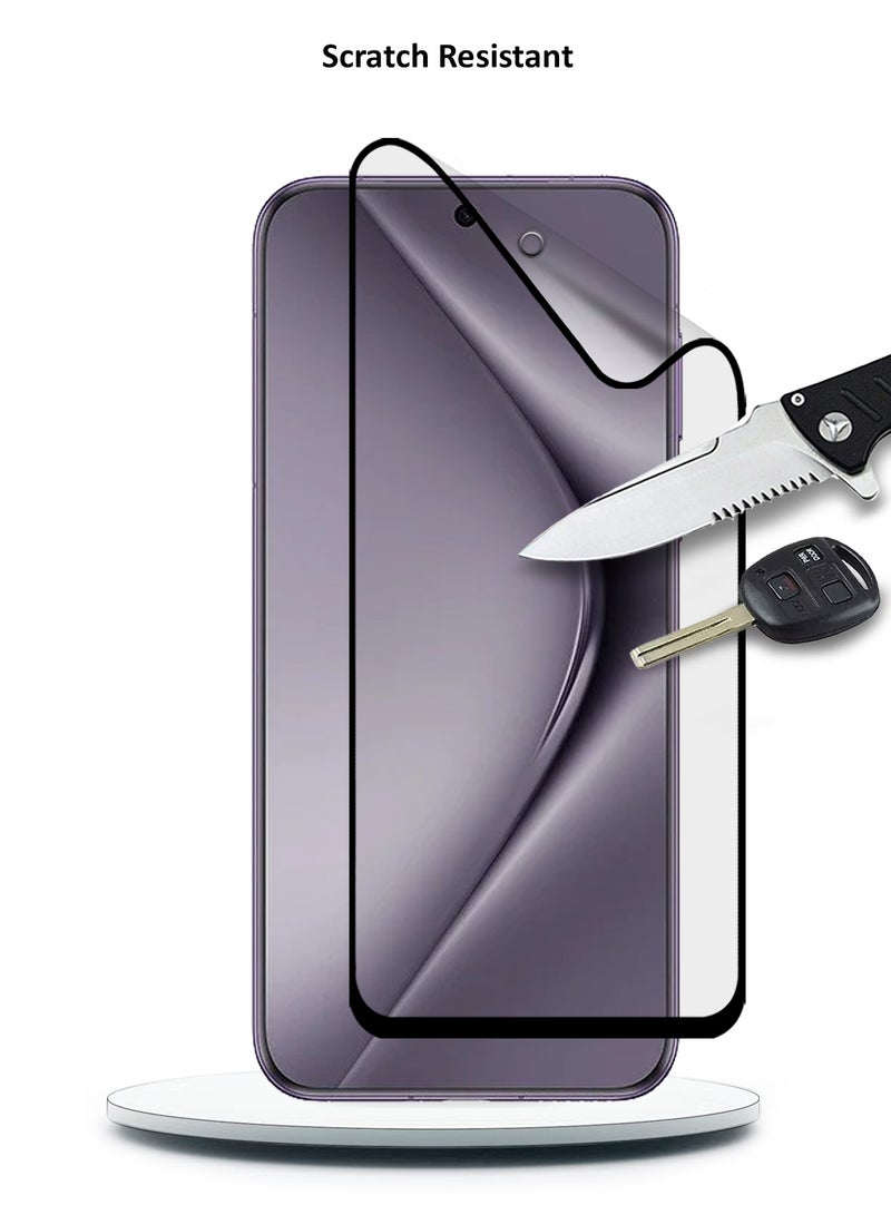 Wtech Huawei Pura 70 Pro / Pura 70 Pro+ / Pura 70 Pro Plus 5G 2024 Nano Ceramic Full Glue Full Cover Matte Flexible Screen Protector (MSCNMN) - Clear/Black - Image 5