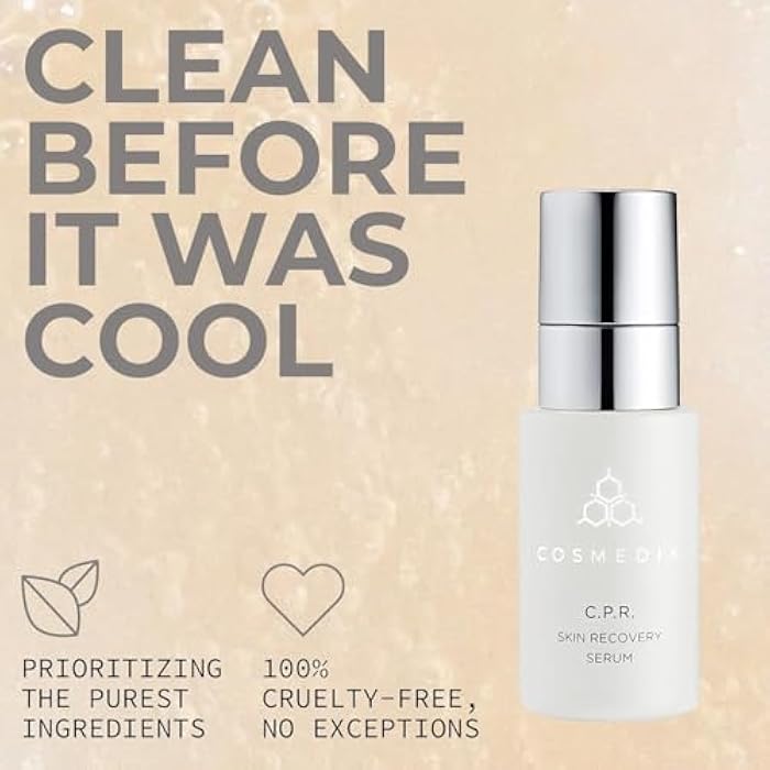 COSMEDIX CPR Skin Recovery Face Serum - Firming & Hydrating Facial Serum for Fine Lines, Wrinkles & Redness - Daily Facial Skincare Products for Sensitive & Dry Skin, Moisturized & Natural Glow - Image 5