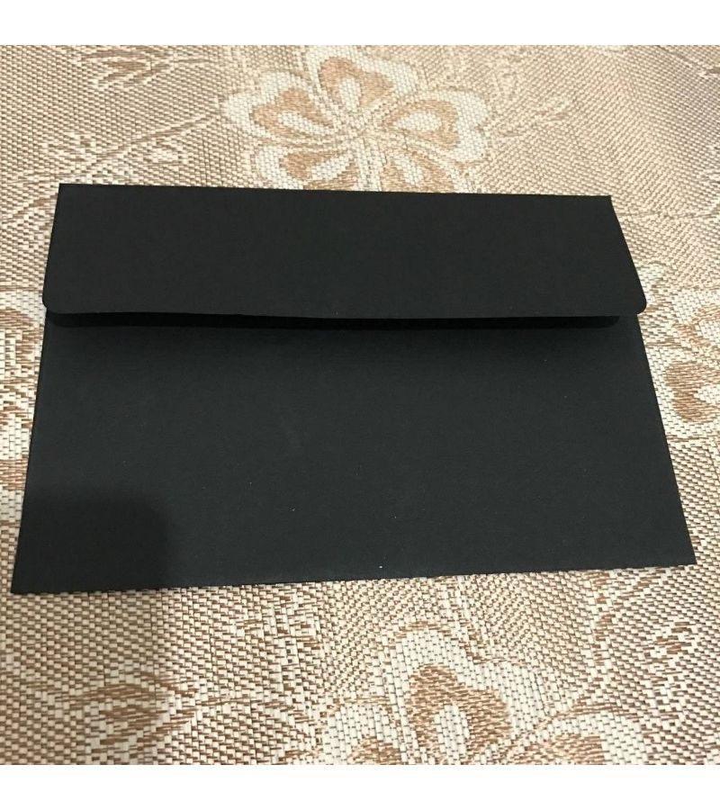 10 أظرف ورق كرافت عادي 6.89 × 4.92 بوصة وردي غير مطبوع نمط عتيق مناسب لتخزين البطاقات البريدية - Image 4