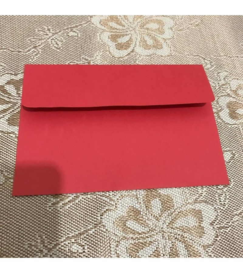 10 أظرف ورق كرافت عادي 6.89 × 4.92 بوصة وردي غير مطبوع نمط عتيق مناسب لتخزين البطاقات البريدية - Image 5