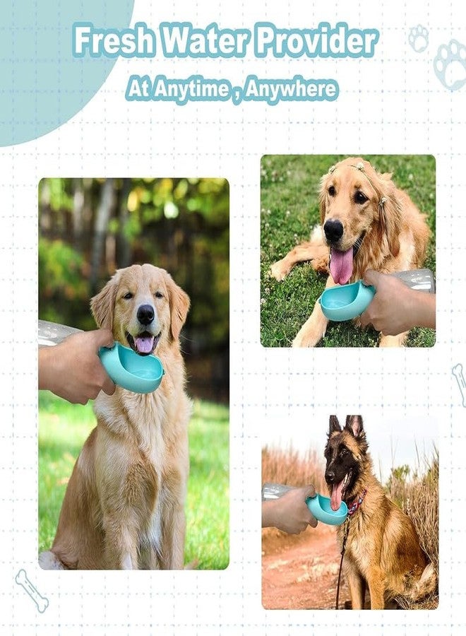 BohoBark Dog Water Bottle | Portable, Leak Proof | Dog Water Dispenser with Drinking Feeder Pink - Image 4