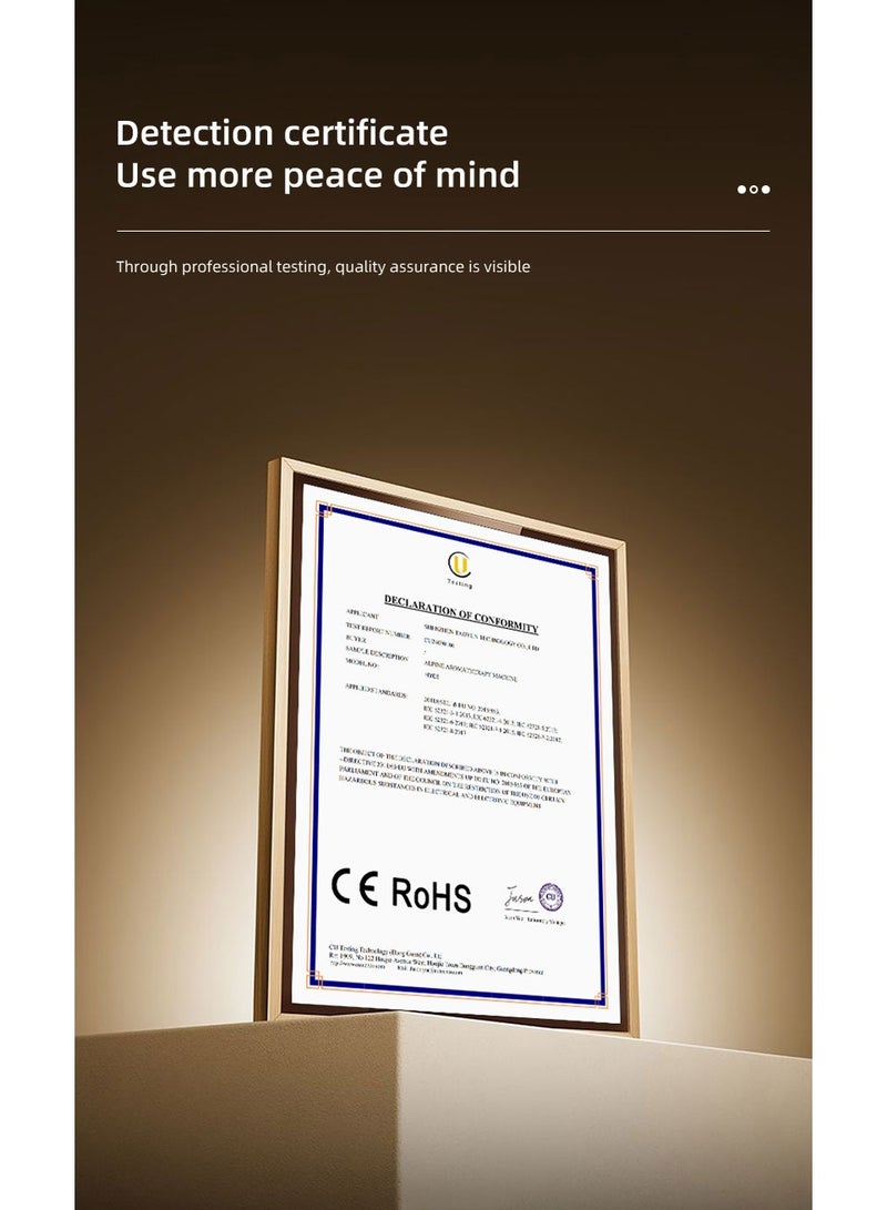 Essential Oil Diffuser | Fireplace Flame-Shaped Essential Oil Diffuser | Upgraded Aromatherapy Humidifier with 7 Flame Colors | Quiet Operation, 280ml, with Remote Control | Ideal for Bedrooms and Home Offices (Black Fireplace) - Image 5