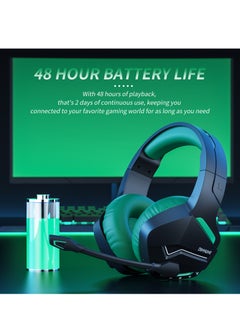 BINNUNE Wireless Gaming Headset with Noise Cancelling Microphone for PC PS4 PS5, 2.4G Headset with Mic for Laptop Computer  - Image 5