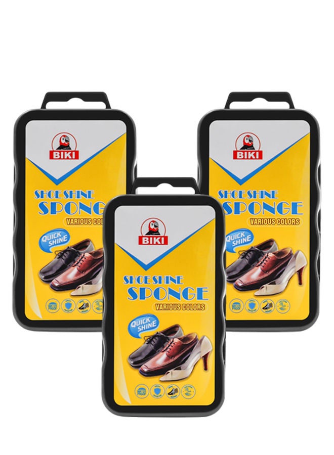 بيكي عبوة من 3 قطع من إسفنجات تلميع الأحذية