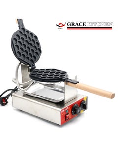Grace Bubble Waffle Maker, Commercial Electric Hong Kong Egg Waffle Iron Non Stick - Stainless Steel, Manual Thermostat, Suitable for Family and Business  - Image 5