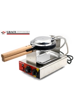Grace Bubble Waffle Maker, Commercial Electric Hong Kong Egg Waffle Iron Non Stick - Stainless Steel, Manual Thermostat, Suitable for Family and Business  - Image 3
