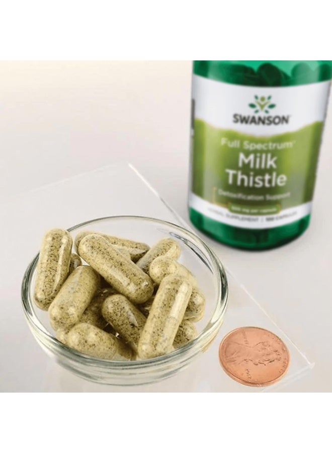 SWANSON Full Spectrum Milk Thistle 500 mg 100 Vegan Capsules - Image 2