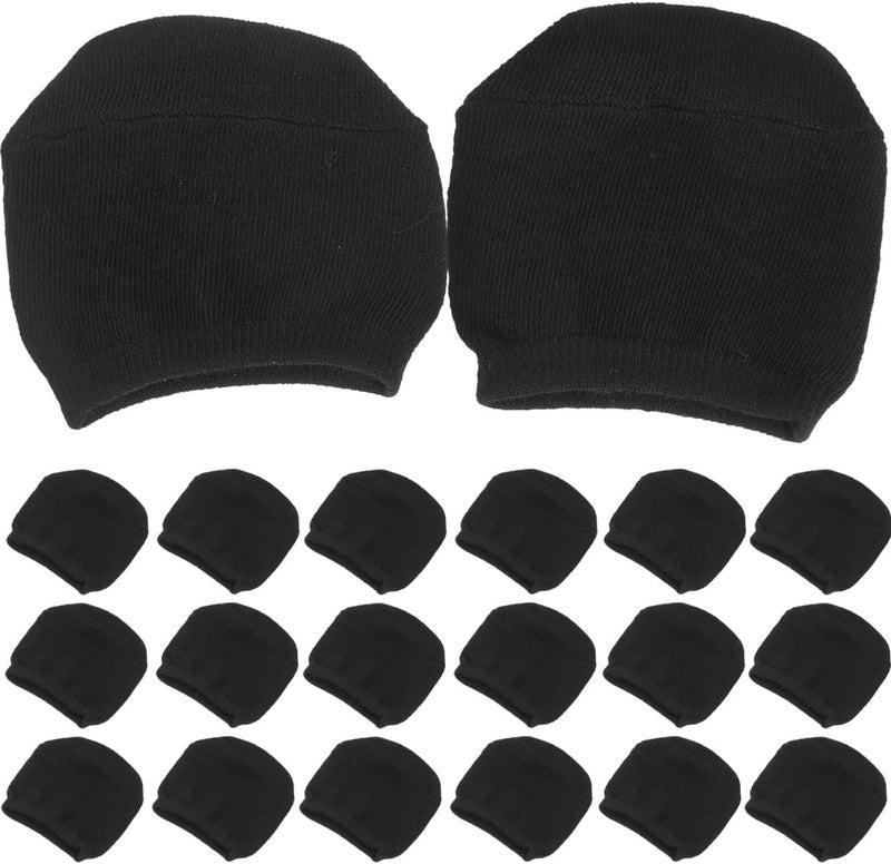 DOITOOL 10 Pairs for Men Half Socks Women High Heel Socks High Heels Forefoot Pads Ball of Foot Cushions for Women Invisible Sock Balck Metatarsal Sleeve