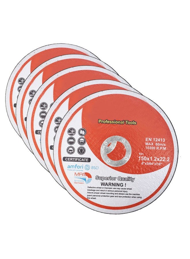 kimllier 50 Pack Cut Off Wheel 6 Inch x 0.045 Inch x 7/8 Inch Metal and Stainless Steel Cutting Discs Fit for Angle Grinders - Image 1