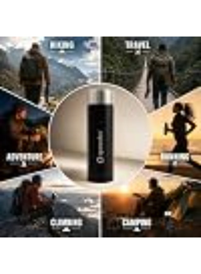 Speedex Black Stainless Steel Water Bottle 1 Litre Set of 3 | Single Wall Water Bottles | BIS Approved Reusable Bottles for Kids & Adults | School, Office, Gym & Travel - Image 5