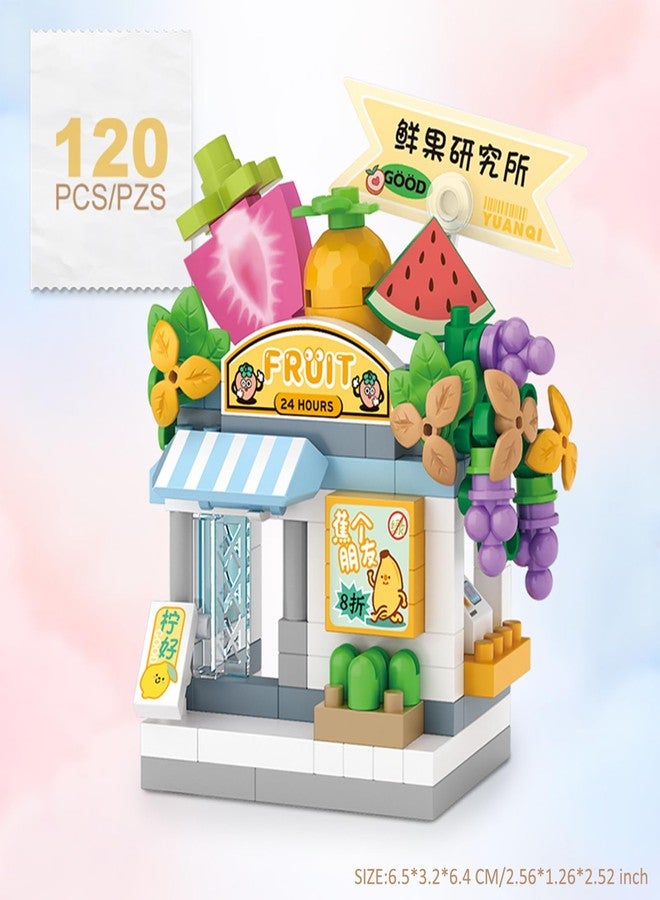 MEIEST 4 Pieces Mini City Shop Street View Building Blocks Set, Simulation Architecture Collection, Particles, Building Brick Toy, Home Decor - Image 4