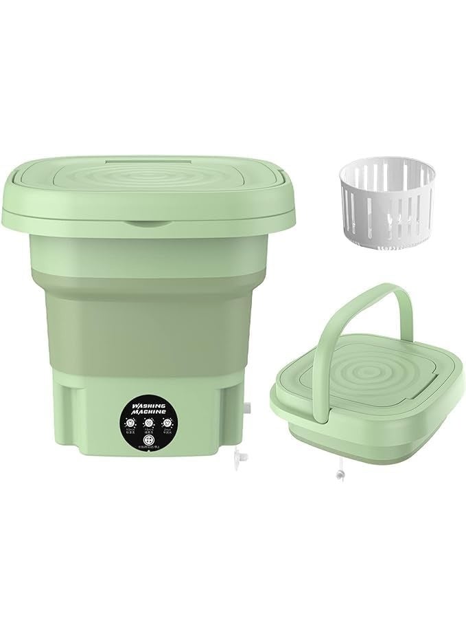 Foldable Mini Washing Machine 11L Portable Compact Washer with Waterproof Touch - Image 1