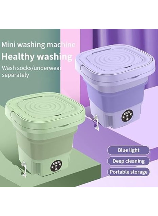 Foldable Mini Washing Machine 11L Portable Compact Washer with Waterproof Touch - Image 4