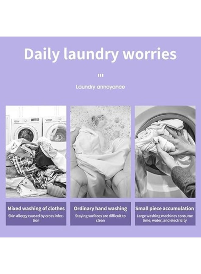 Foldable Mini Washing Machine 11L Portable Compact Washer with Waterproof Touch - Image 5