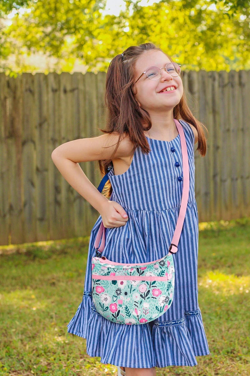 Choco Mocha Girls Purse, Kids Purse for Girls 4-6 6-8 8-10 10-12 Girl Pocketbooks Crossbody Purses with Matching Coin Wallet 4 5 6 7 8 Year Old Girl Birthday Christmas Gifts, Floral Green - Image 2