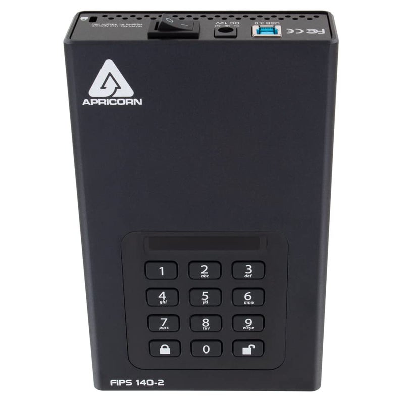 Apricorn 22TB Aegis Desktop Padlock FIPS 140-2 Validated 256-Bit Encrypted Hard Drive (ADT-3PL256F-22TB) - Image 2