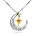 POWER WING Mom Necklaces for Women I Love You to The Moon and Back MoonStar Pendant Necklace Birthday Gifts for Mom Mothers Day Gifts for Women - Image 2