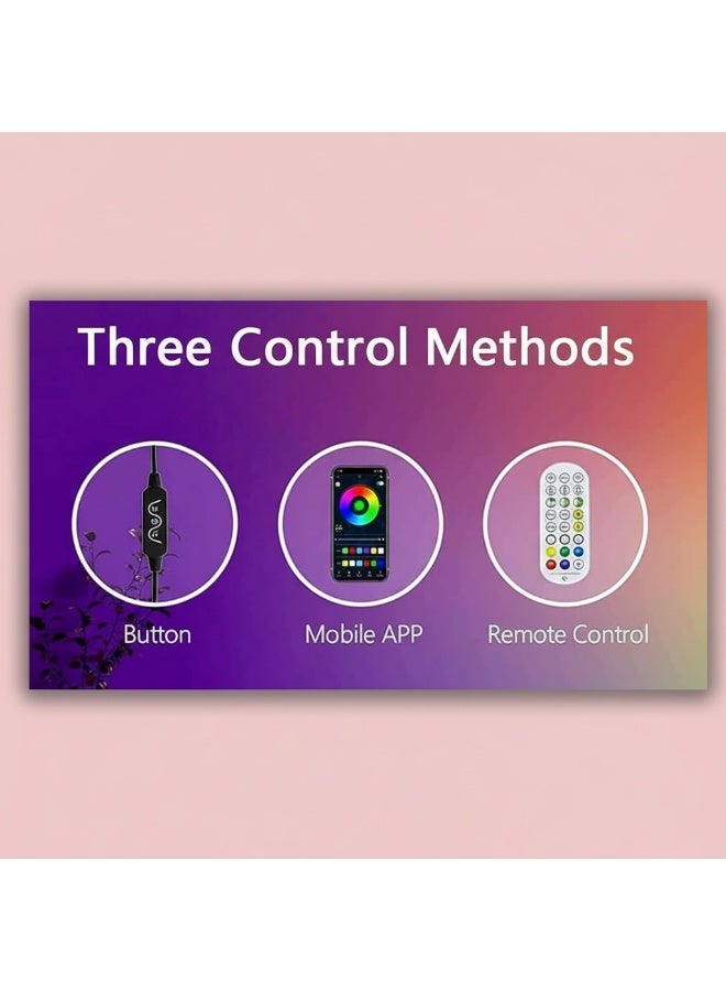 Dunekart Corner Floor Lamp with Smart RGB LED Lighting, Dimmable and Color-Changing with Music Sync, APP Control, and Remote – 56” Standing Lamp for Living Room, Bedroom, Parties, and Holidays - Image 3