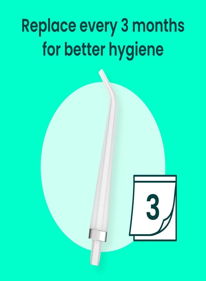 quip Water Flosser Tip Refills - Cordless Water Flosser Refill Tips - Teeth Cleaner Pick with 360 Degree Rotating Replaceable Tip, Rechargeable Water Dental Pick Refills - 3 ct - Image 5