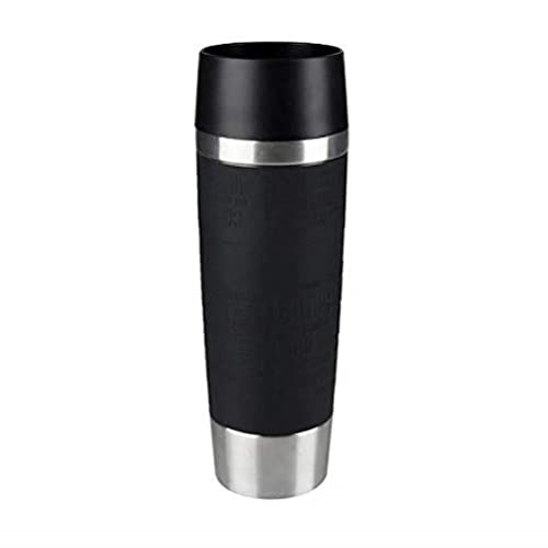 EMSA Germany: Travel Mug Grande - Premium High Performance German Engineered Thermos Vacuum Flask Tumbler, 17oz, Black - Image 1