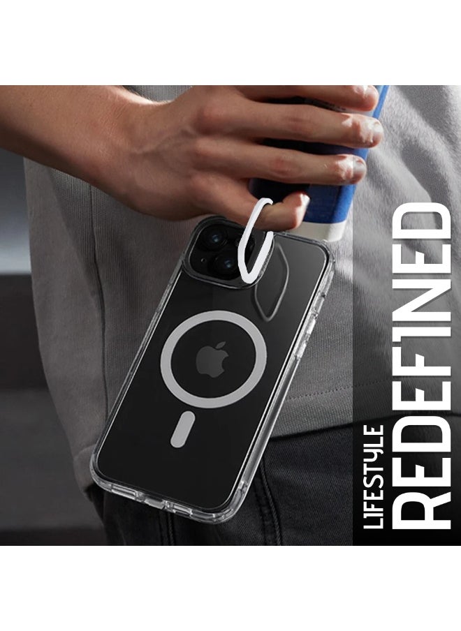 iPhone 15 Case Cover, Camera Control Capture Button, Built-in Stash Stand Phone Case, Compatible with MagSafe, Camera Kickstand Protective Case