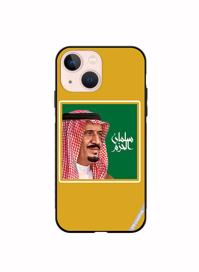Protective Case Cover For Apple iPhone 13 mini Mohammed Bin Salman Design Multicolour
